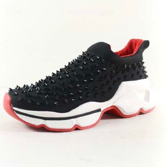 studded running shoes